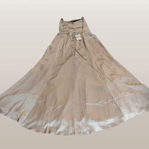 Show Me Your Mumu Maxi Dress Champagne Satin XXL NWT Crisscross Back Bridal Brid